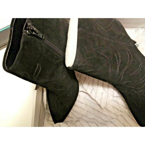 New Aldo Dinoto leather boots women's size 6 black new in box - Picture 2 of 9